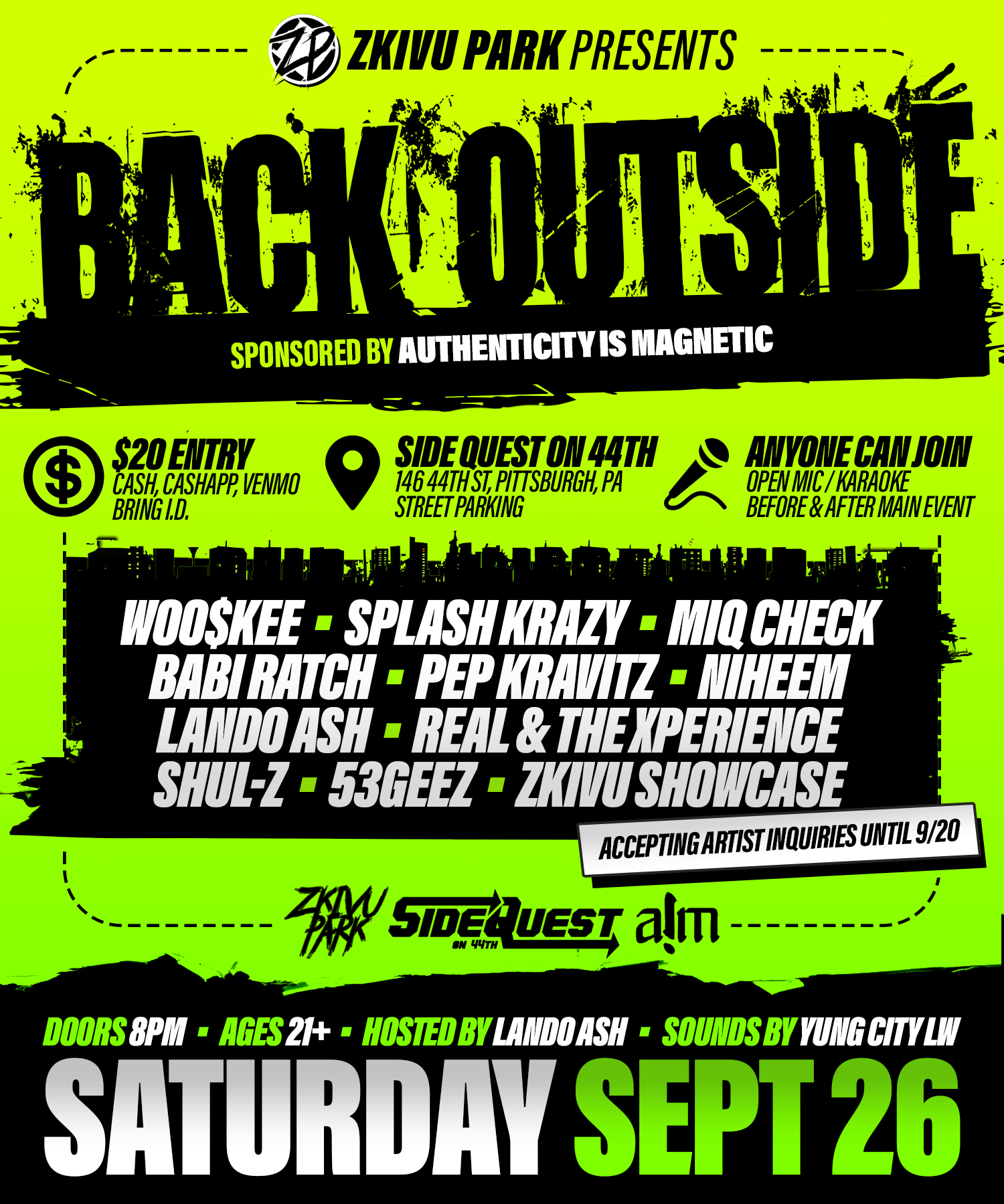 Back outside - hip hop showcase cover image